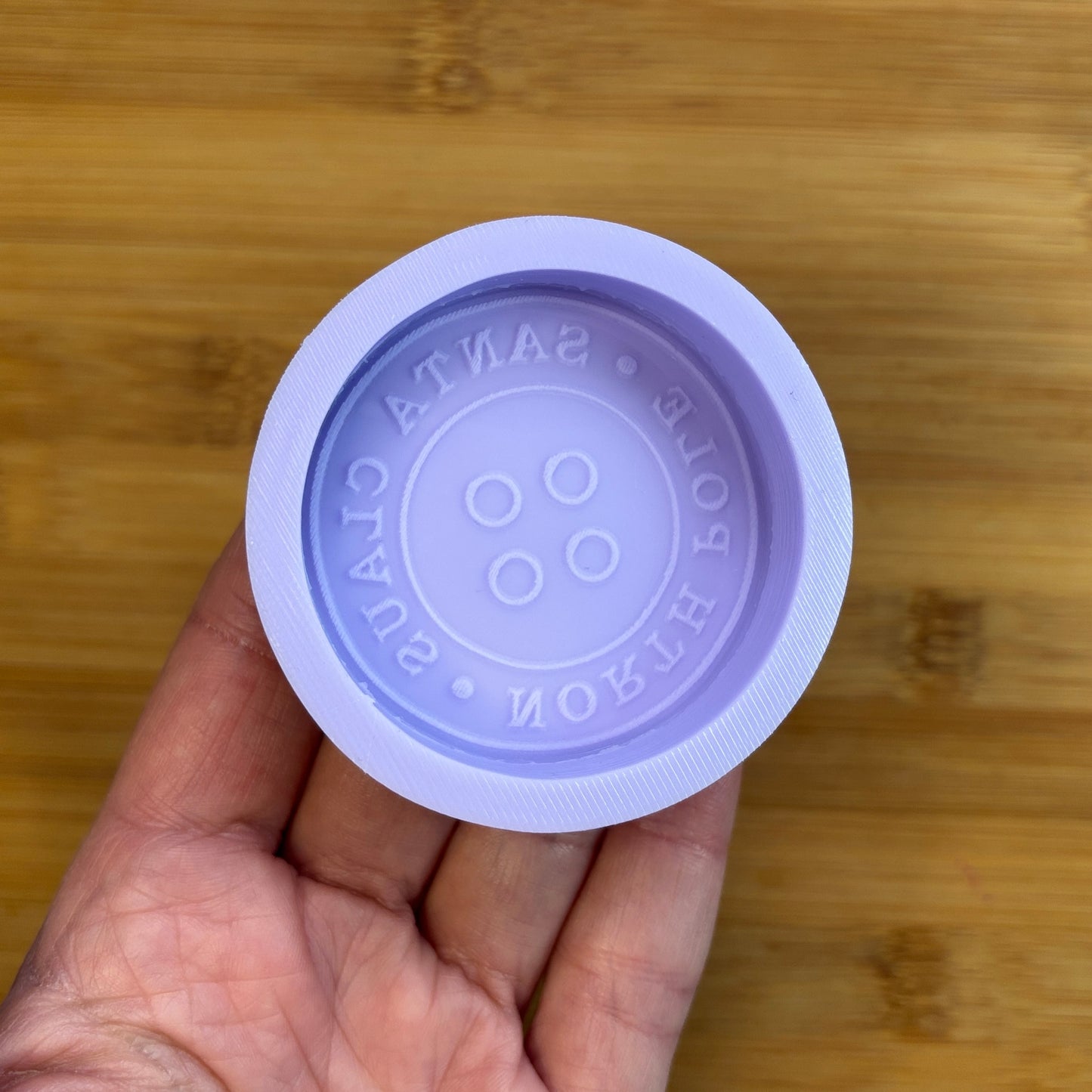 Santa Claus Button Silicone Mold