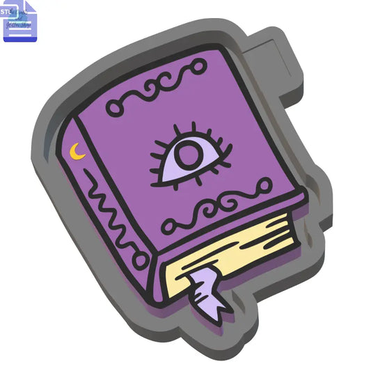 Intuition Spell Book Silicone Mold Housing STL File