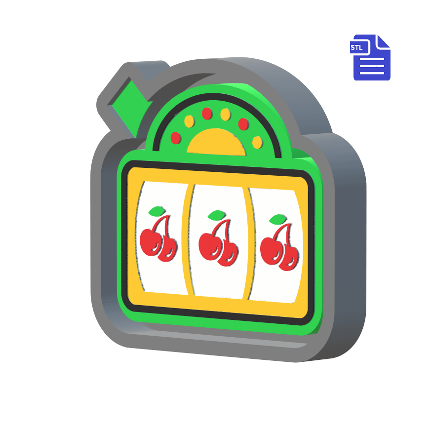 Jackpot Slot Machine Silicone Mold Housing STL File