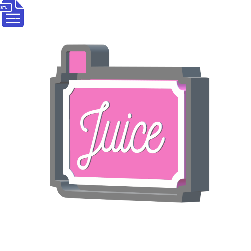 Juice Silicone Mold Housing STL File