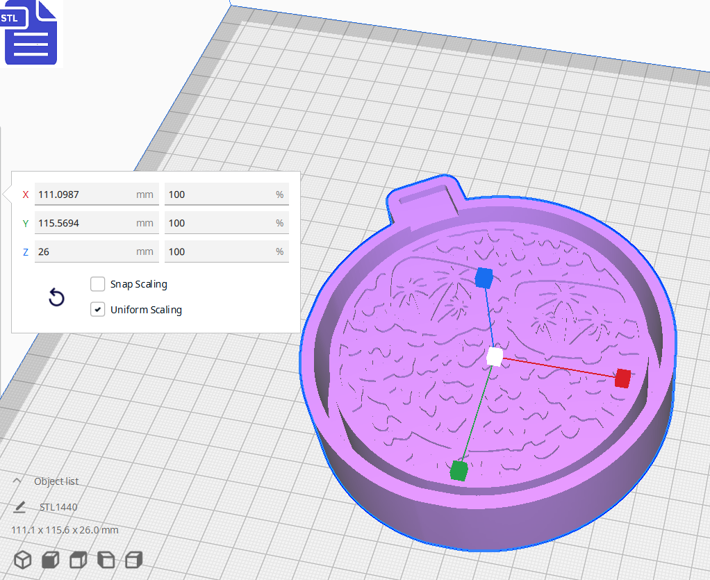 Leopard Print Smiley Silicone Mold Housing STL File