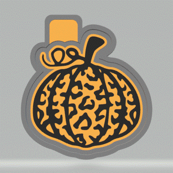 Leopard Pumpkin Silicone Mold Housing STL File