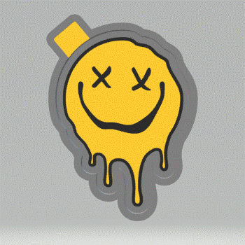 Melting Smiley Silicone Mold Housing STL File