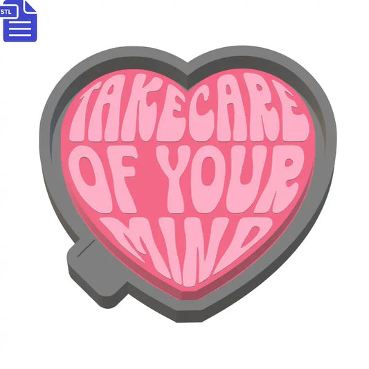 Mental Self Care Silicone Mold Housing STL File - The Crafts and Glitter Shop