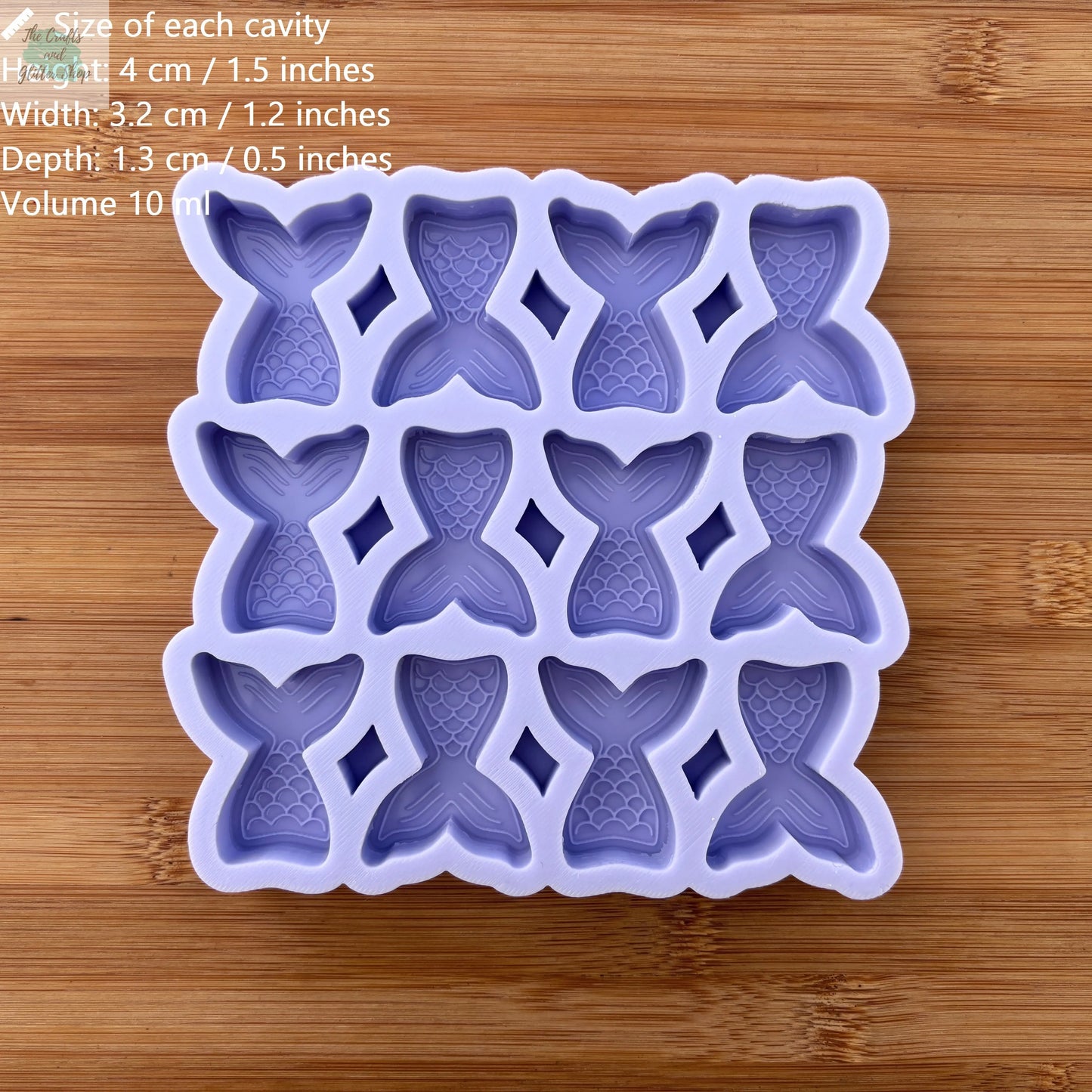 Mermaid Tail Silicone Mold - The Crafts and Glitter Shop