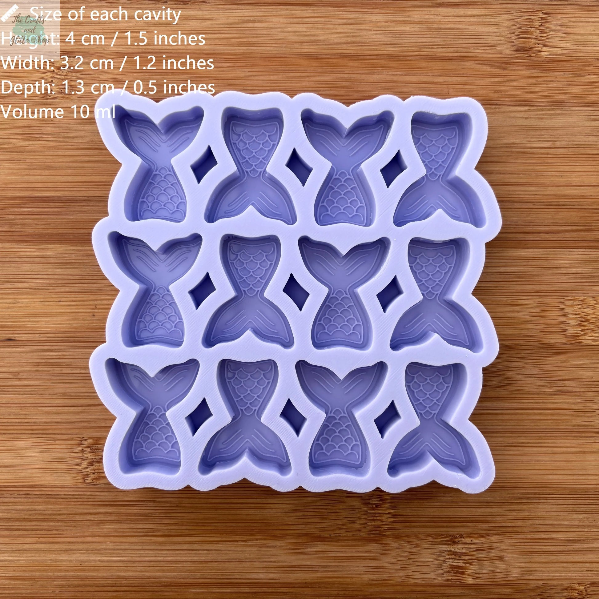 Mermaid Tail Silicone Mold - The Crafts and Glitter Shop