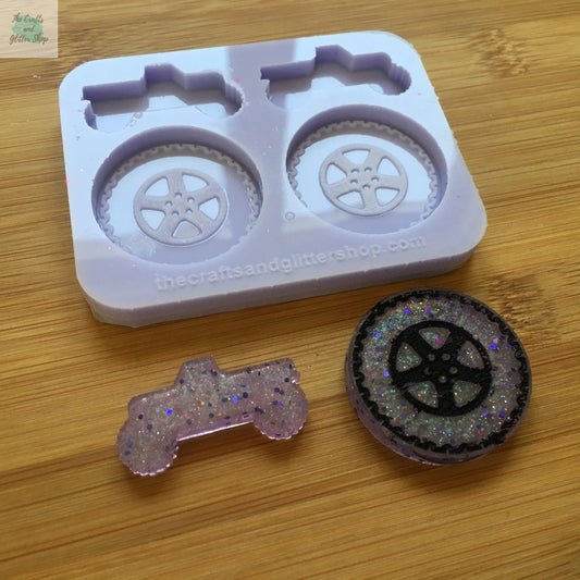 Monster Truck Silicone Mold, Food Safe Silicone Rubber Mould The Crafts and Glitter Shop