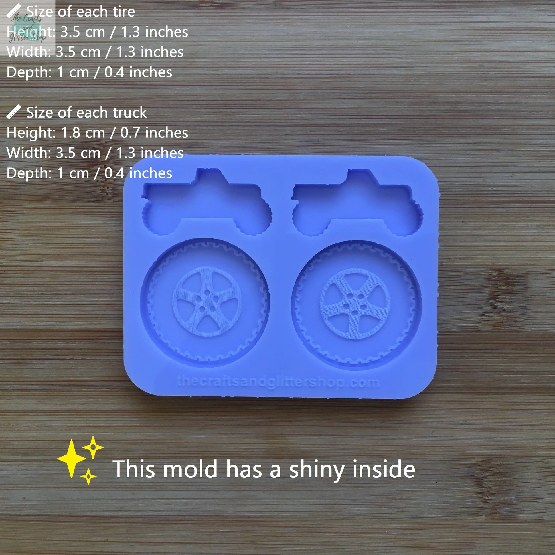 Monster Truck Silicone Mold, Food Safe Silicone Rubber Mould The Crafts and Glitter Shop