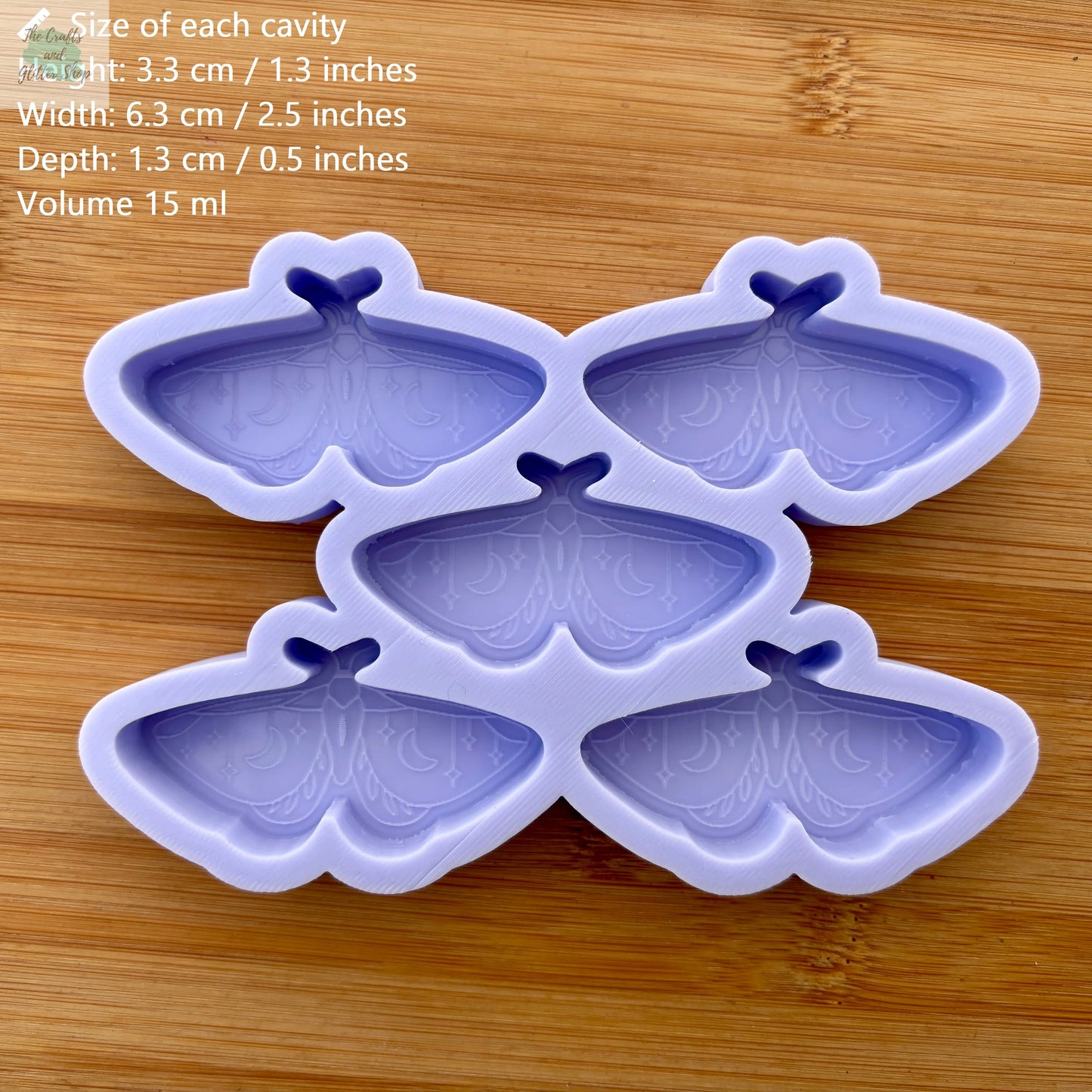 Moth Silicone Mold - The Crafts and Glitter Shop