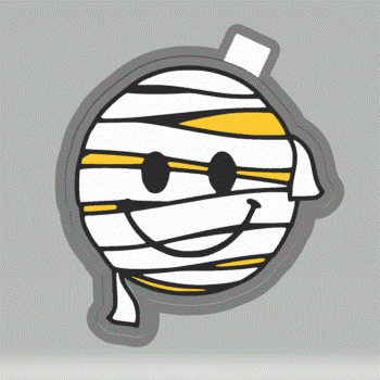 Mummy Smiley Silicone Mold Housing STL File