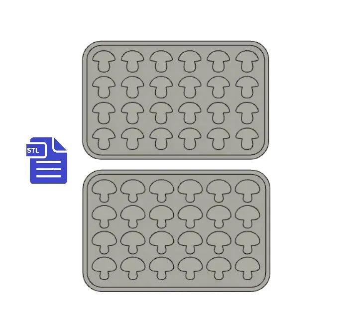 Mushroom Silicone Mold Housing STL File