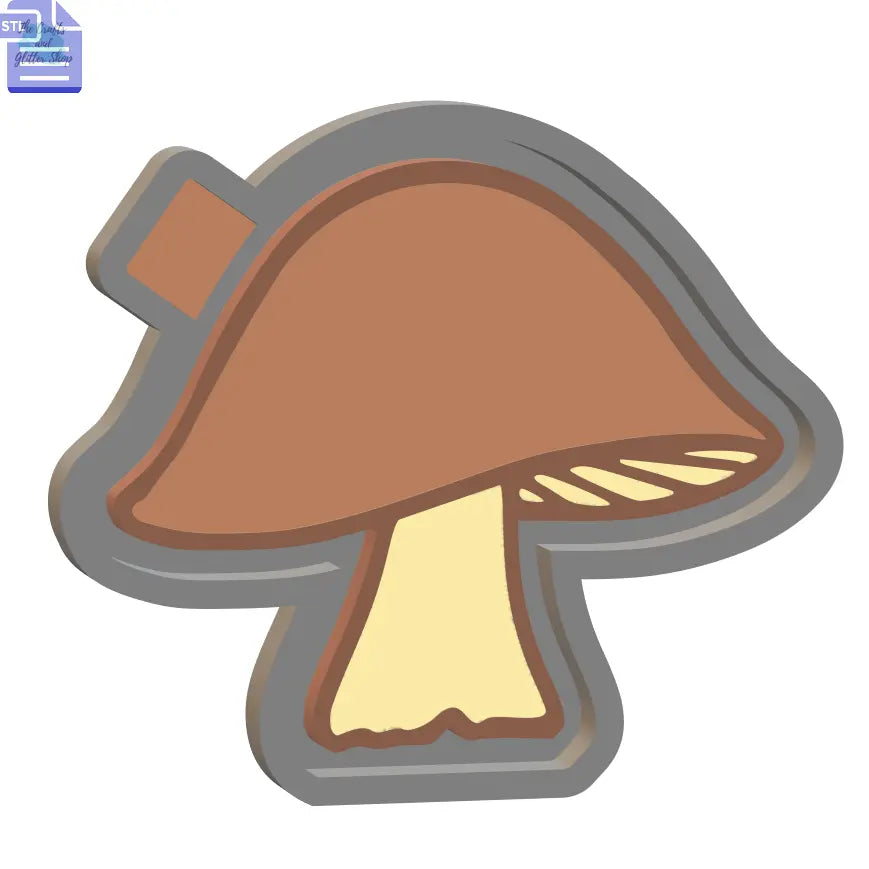 Mushroom Silicone Mold Housing STL File