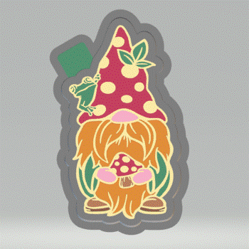 Nature Gnome Silicone Mold Housing STL File