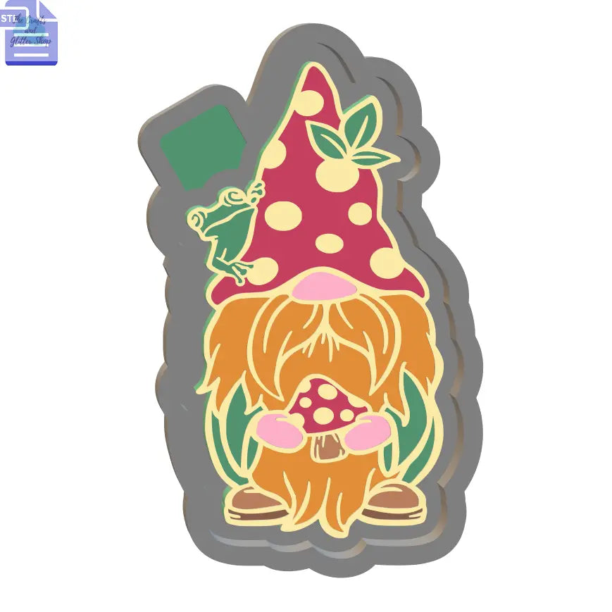 Nature Gnome Silicone Mold Housing STL File