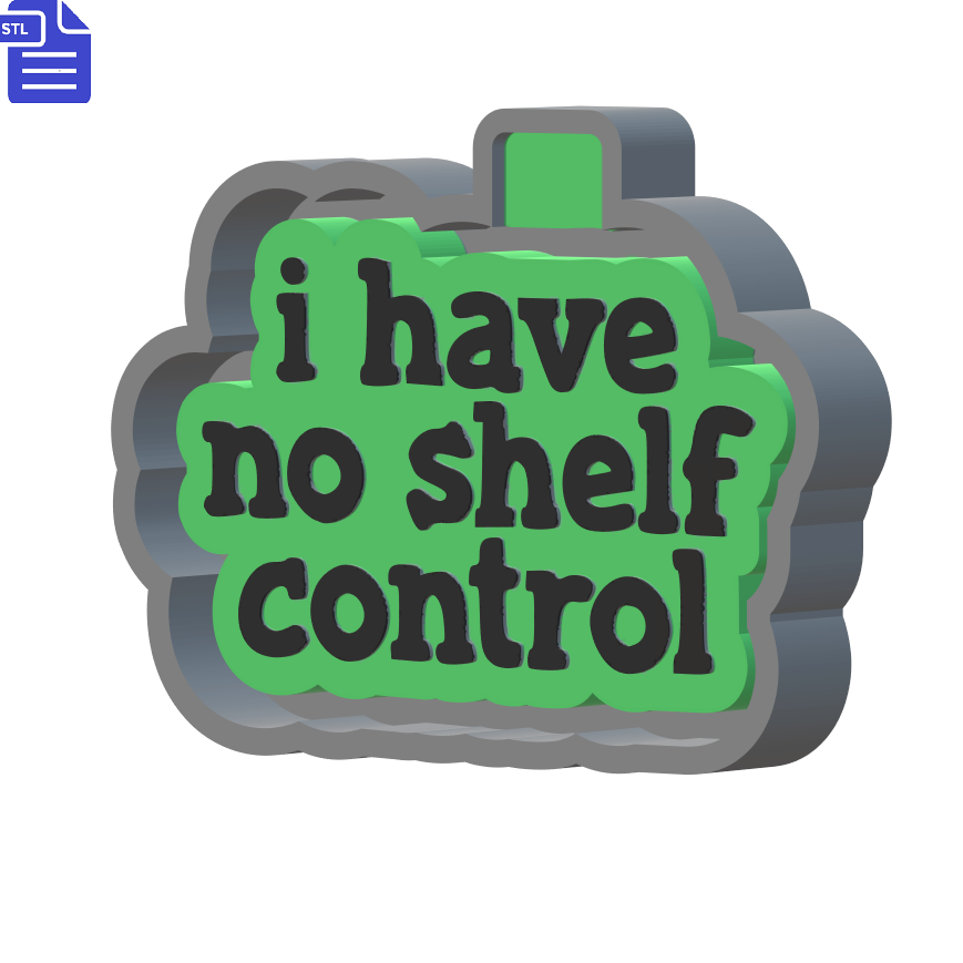 No Shelf Control Silicone Mold Housing STL File
