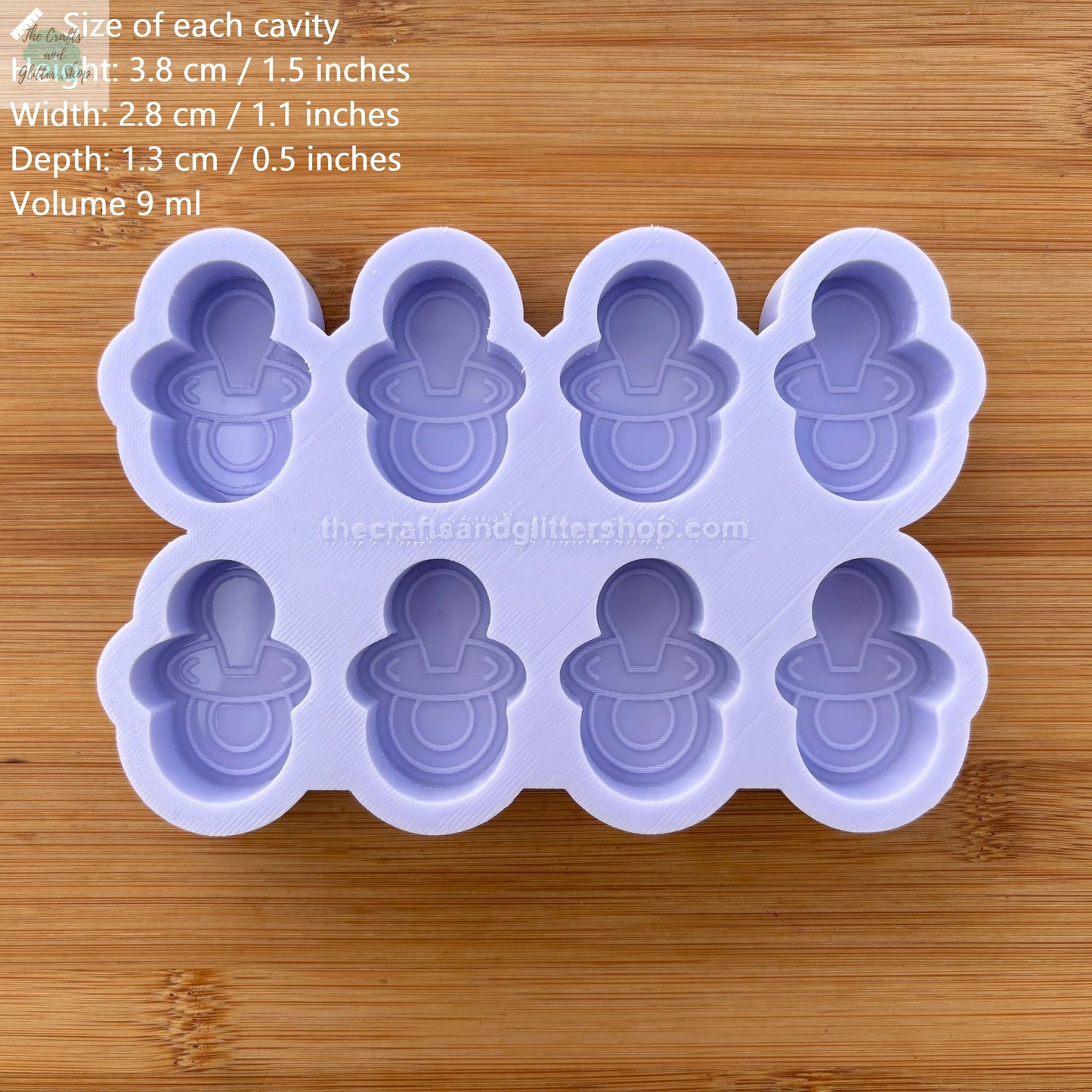 Pacifier Silicone Mold - The Crafts and Glitter Shop