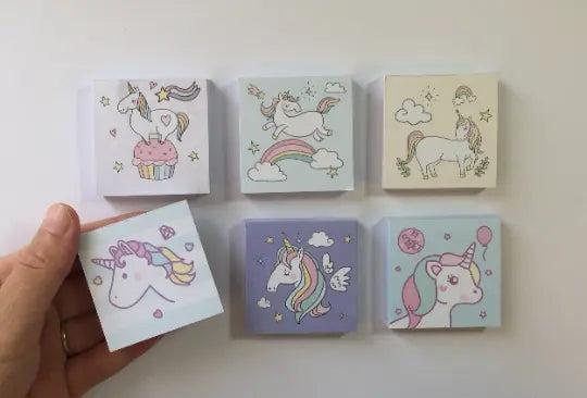 Pastel Unicorn Memo Pad Paper