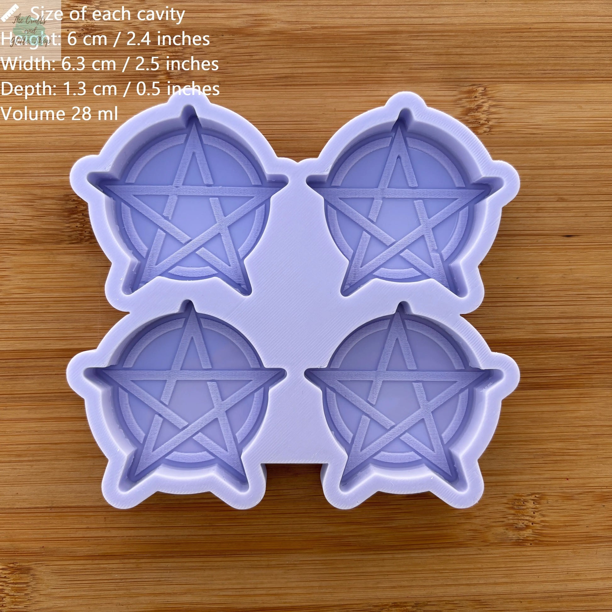 Pentacle Silicone Mold - The Crafts and Glitter Shop