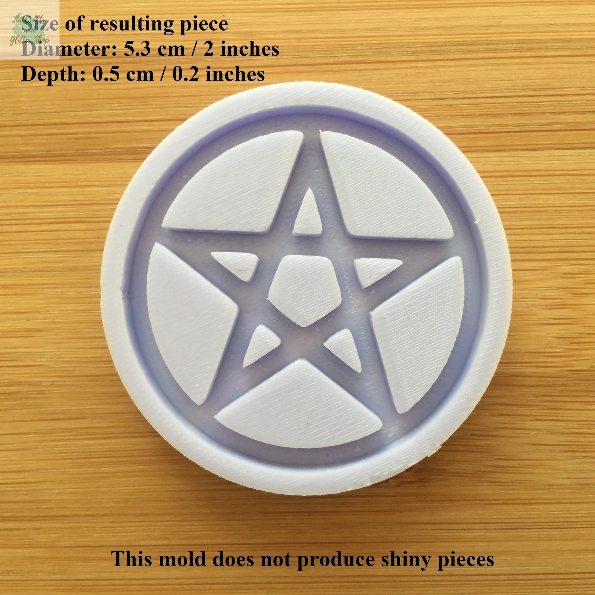 Pentagram Silicone Mold The Crafts and Glitter Shop
