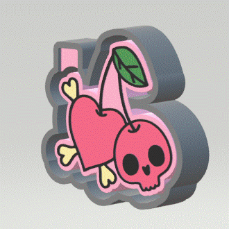 Pirate Cherries Silicone Mold Housing STL File