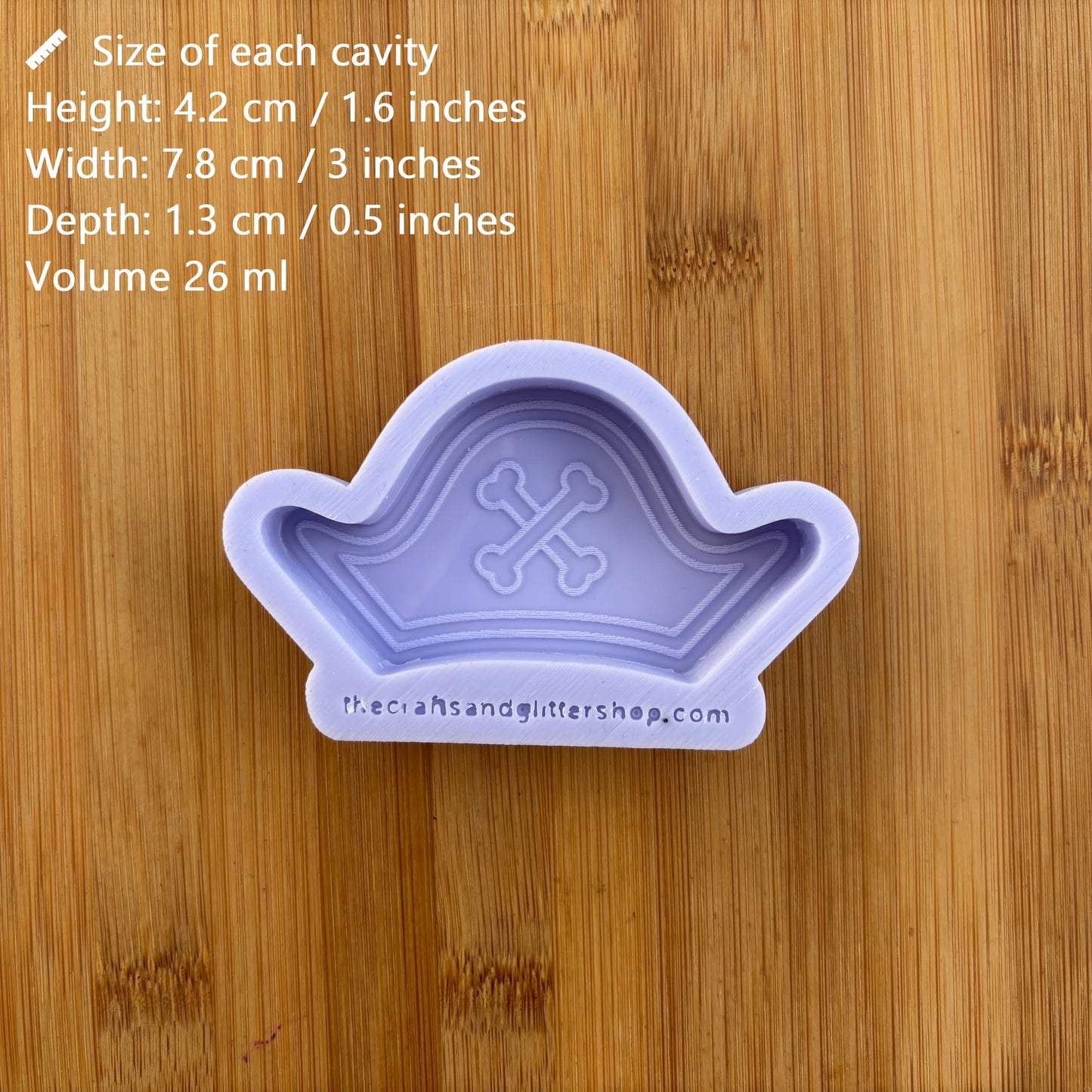 Pirate Hat Silicone Mold - The Crafts and Glitter Shop