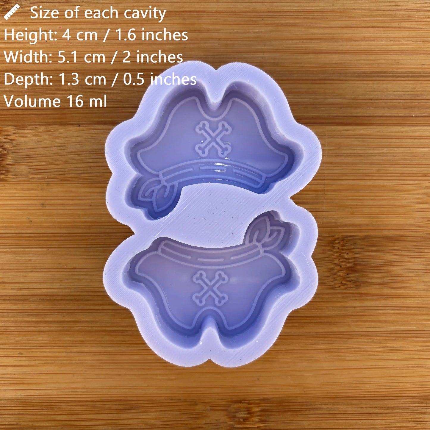 Pirate Hat with Bandana Silicone Mold