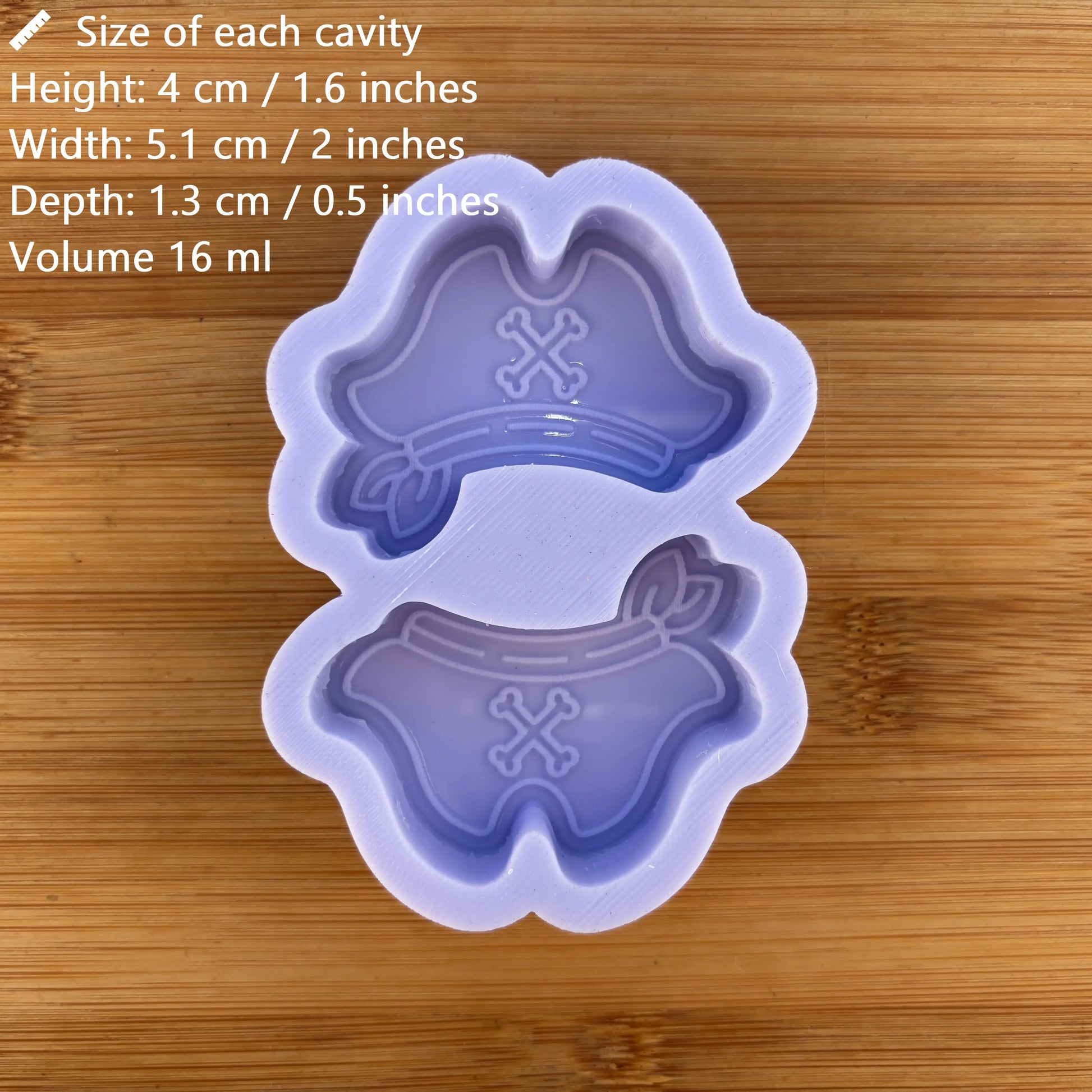 Pirate Hat with Bandana Silicone Mold