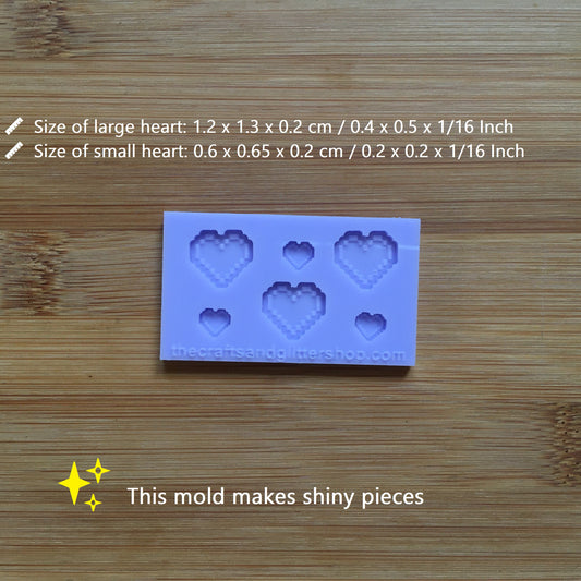 Pixel Heart Silicone Mold