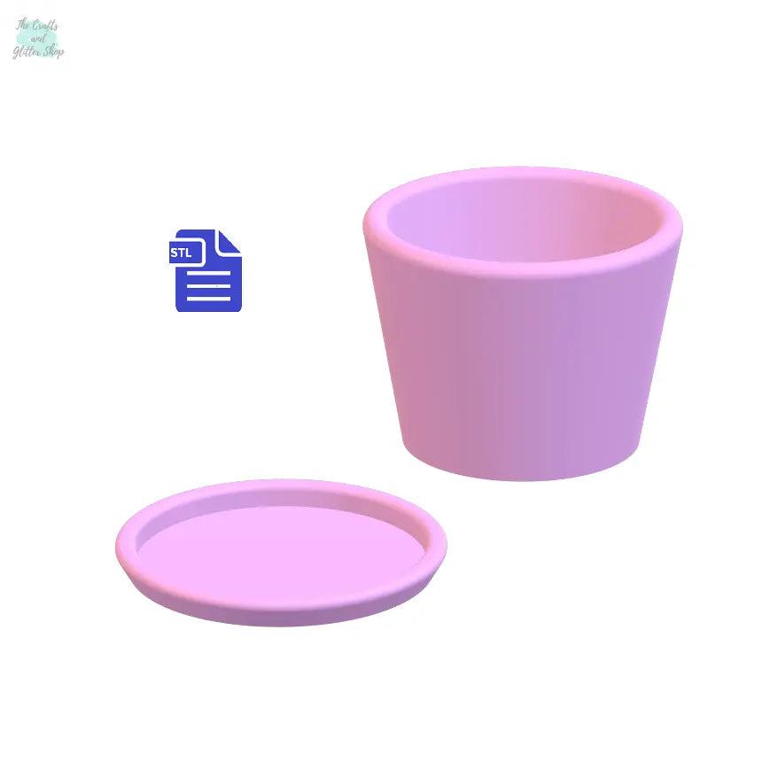 Planter with holes & Water dish STL File - for 3D printing - FILE ONLY