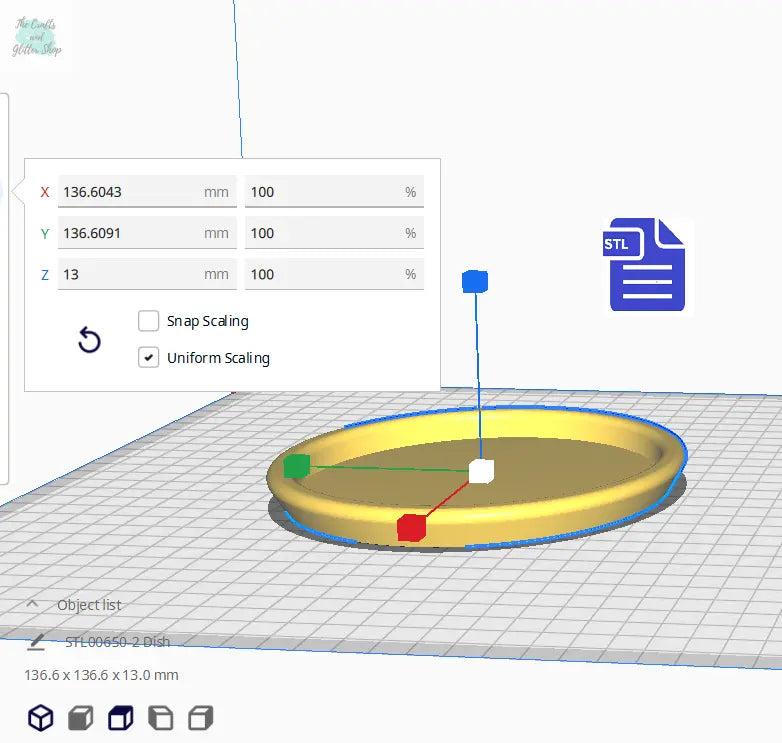 Planter with holes & Water dish STL File - for 3D printing - FILE ONLY
