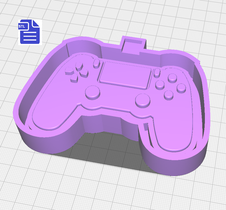 PlayStation Controller Silicone Mold Housing STL File