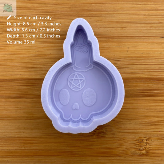 Protection Skull Candle Silicone Mold