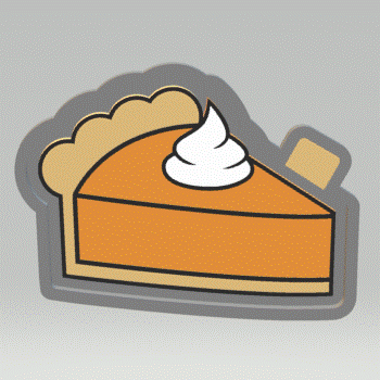 Pumpkin Pie Silicone Mold Housing STL File