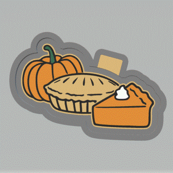 Pumpkin Pie Silicone Mold Housing STL File