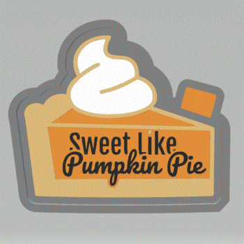 Pumpkin Pie Silicone Mold Housing STL File