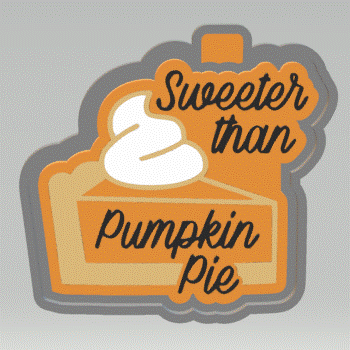 Pumpkin Pie Silicone Mold Housing STL File