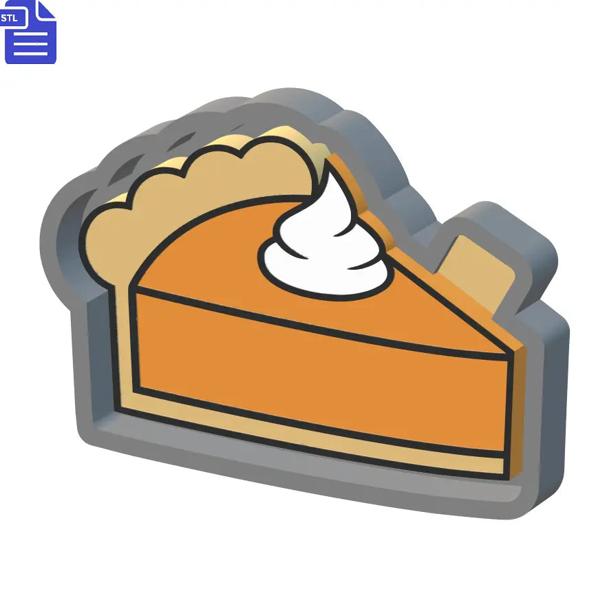 Pumpkin Pie Silicone Mold Housing STL File