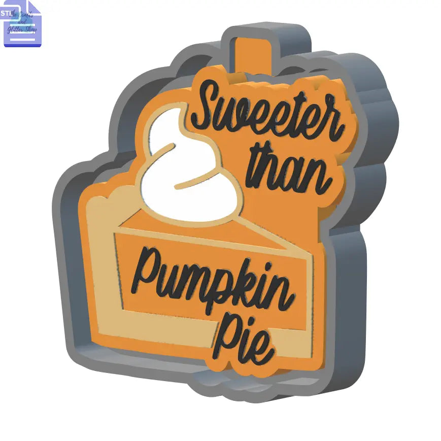 Pumpkin Pie Silicone Mold Housing STL File