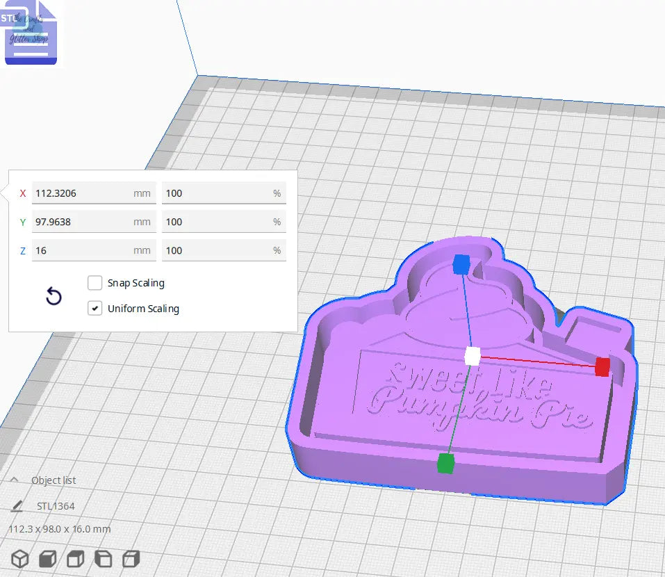 Pumpkin Pie Silicone Mold Housing STL File