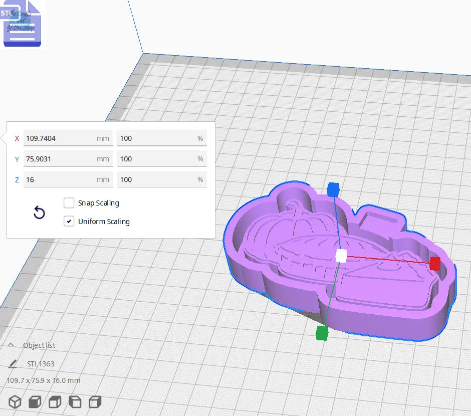 Pumpkin Pie Silicone Mold Housing STL File