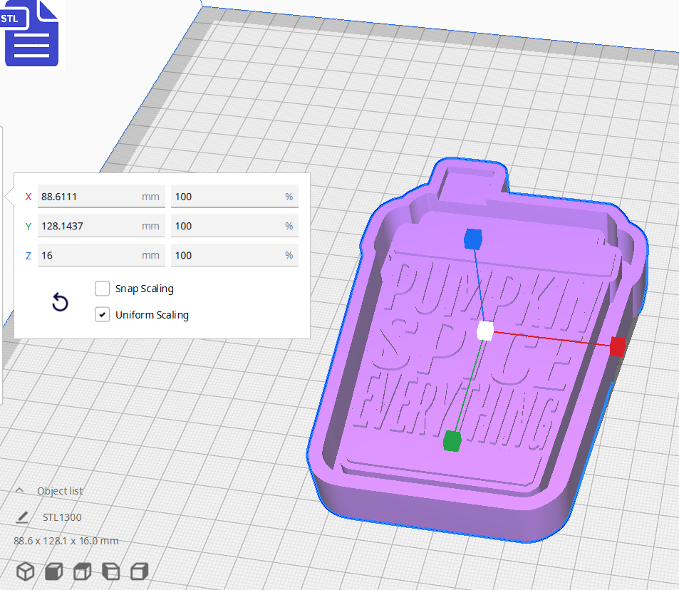 Pumpkin Spice Everything Silicone Mold Housing STL File