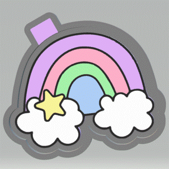 Rainbow Silicone Mold Housing STL File