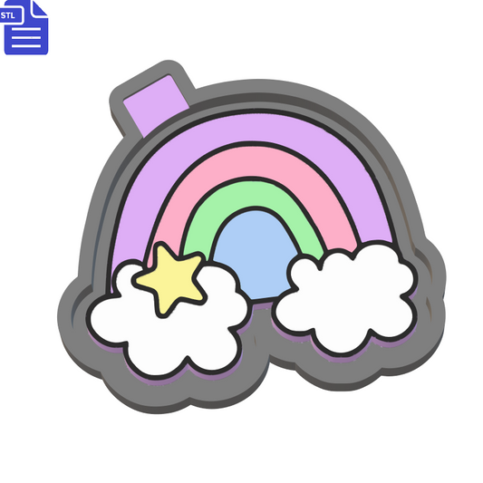 Rainbow Silicone Mold Housing STL File