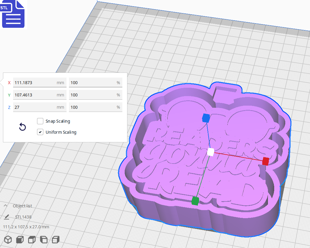 Readers Silicone Mold Housing STL File