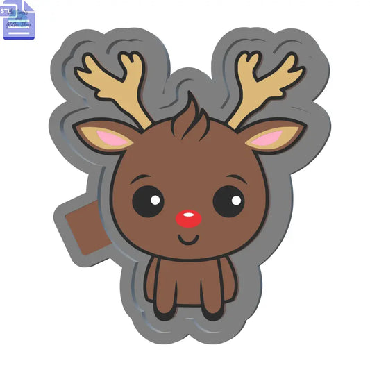 Reindeer Silicone Mold Housing STL File