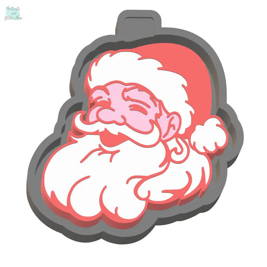 Retro Santa Silicone Mold Housing STL File - The Crafts and Glitter Shop