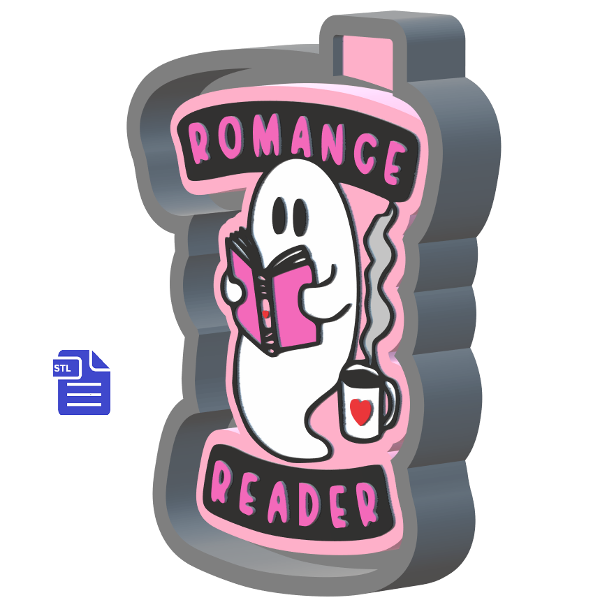 Romance Reader Ghost Silicone Mold Housing STL File