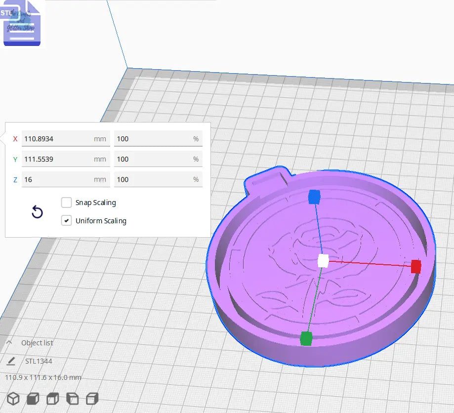 Rose Stained Glass Silicone Mold Housing STL File