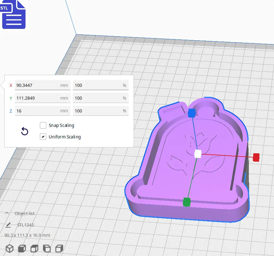 Rose in Glass Dome Silicone Mold Housing STL File