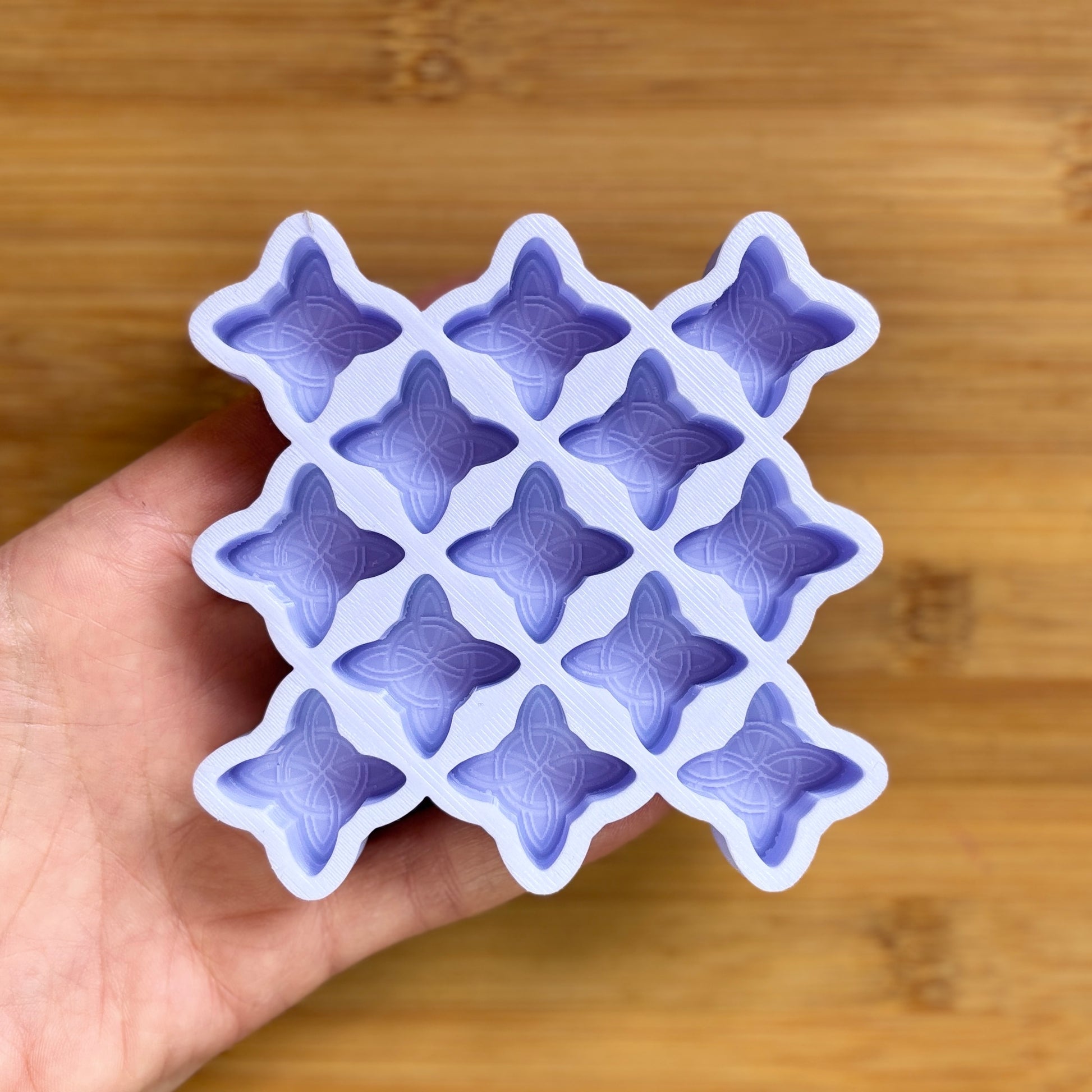 Food Safe Witch's Knot Silicone Mold with 13 cavities of  1 inch each.